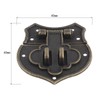 Vintage Lock Latch Hasp with 7 Screws Peach Heart Shape