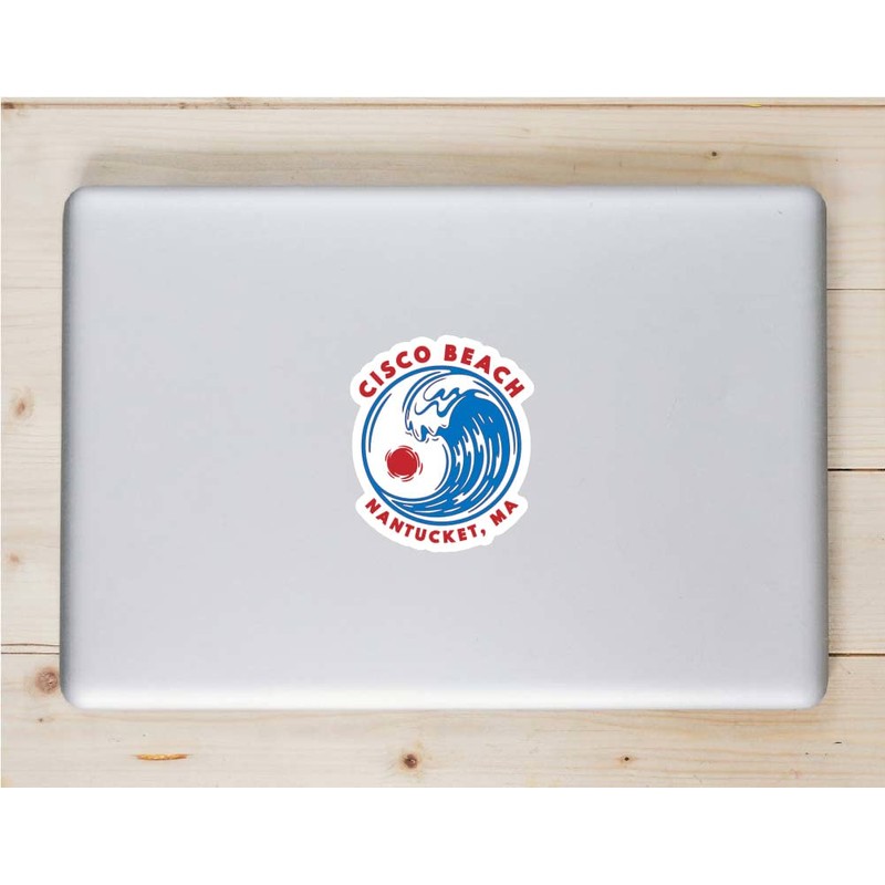 U.S. Custom Stickers Cisco Beach Nantucket Surf Sticker 4 Inch
