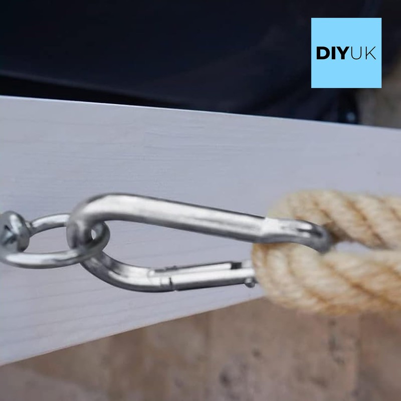 5 x Carabiner Hook Clip Heavy Duty Snap Hook Spring