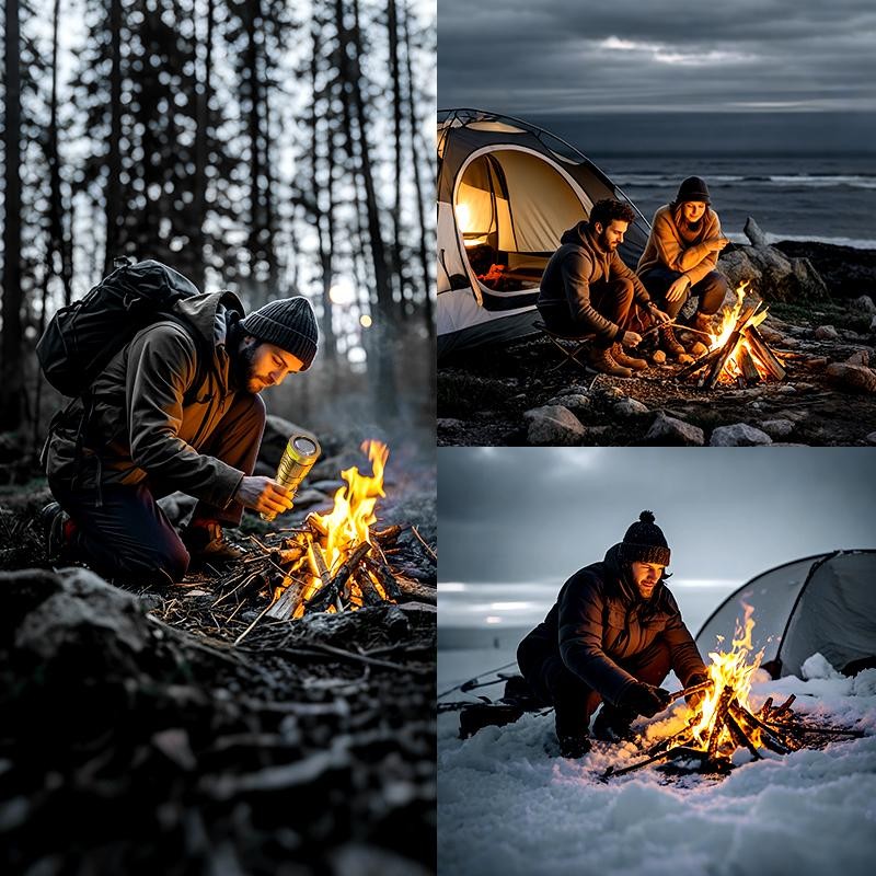 SKYFIRE 1097 Rechargeable LED Tactical Flashlight – Ultra-Bright, Zoom Focus,