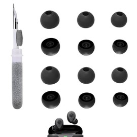 Vykyntow 6 Pairs Replacement Earbud Tips Compatible with Raycon The Everyday/The Fitness/Impact Wireless Earbuds Accessories, Silicone Ear Tips, Fits in Case, S/M/L, with 3-in-1 Cleaner Kit