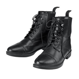 Dover Saddlery Riding Sport - Ladies' Provenance Lace Paddock Boots, Color: Black, Size: 9.5