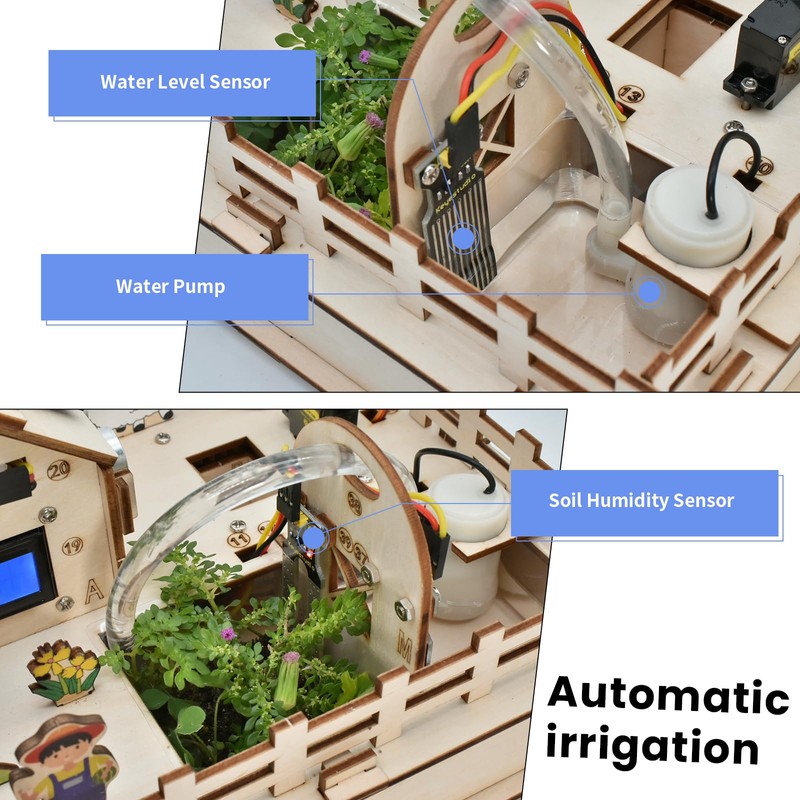 KEYESTUDIO IoT Control Smart Farm Starter Kit for Arduino ESP32,Electronics