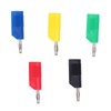 10PCS 4mm Banana Plugs Brass Nickel Plated Connectors Speaker Cable