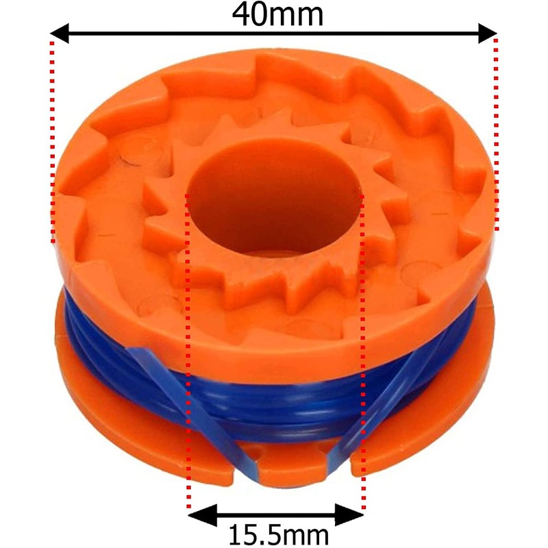 SPARES2GO 2.5m Line Spool & Cover for McGregor MCT1825 MCT2X1825