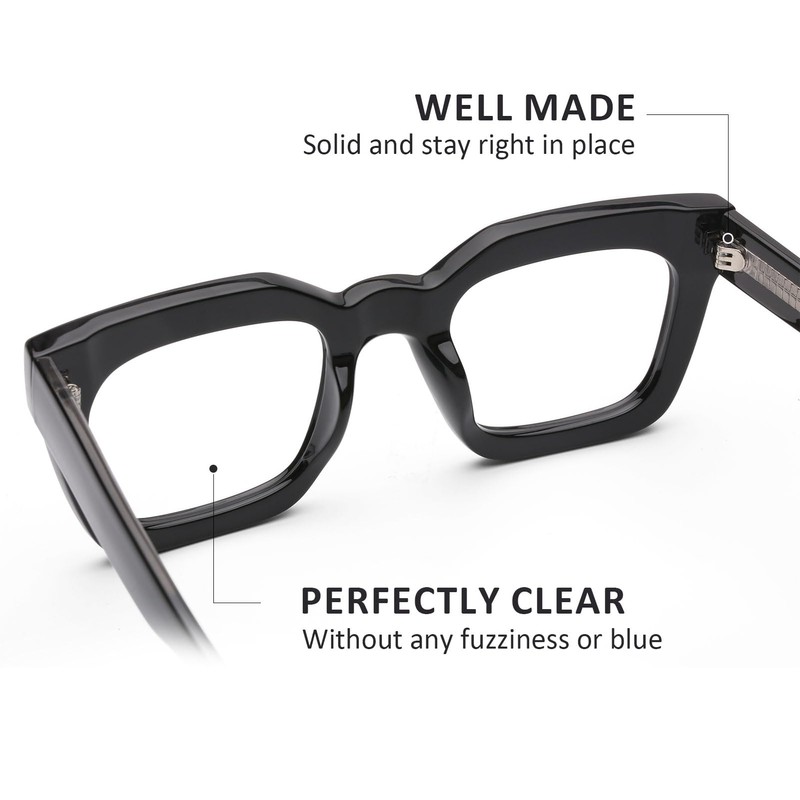 AQWANO Stylish Oversized Reading Glasses for Women Fashion Designer Readers