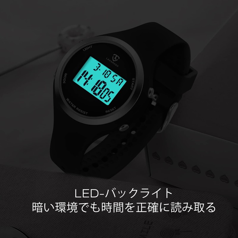 Wristwatch Women Watch Men Digital Watch Unisex, Black, sports