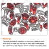 sourcing map 100pcs Crystal Rivets 6mm Rhinestone Rivets Rapid Stud