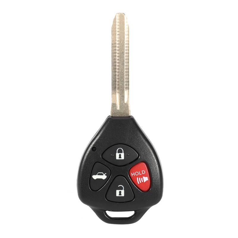 4 Buttons Car Remote Control Key Replacement Black Fits for