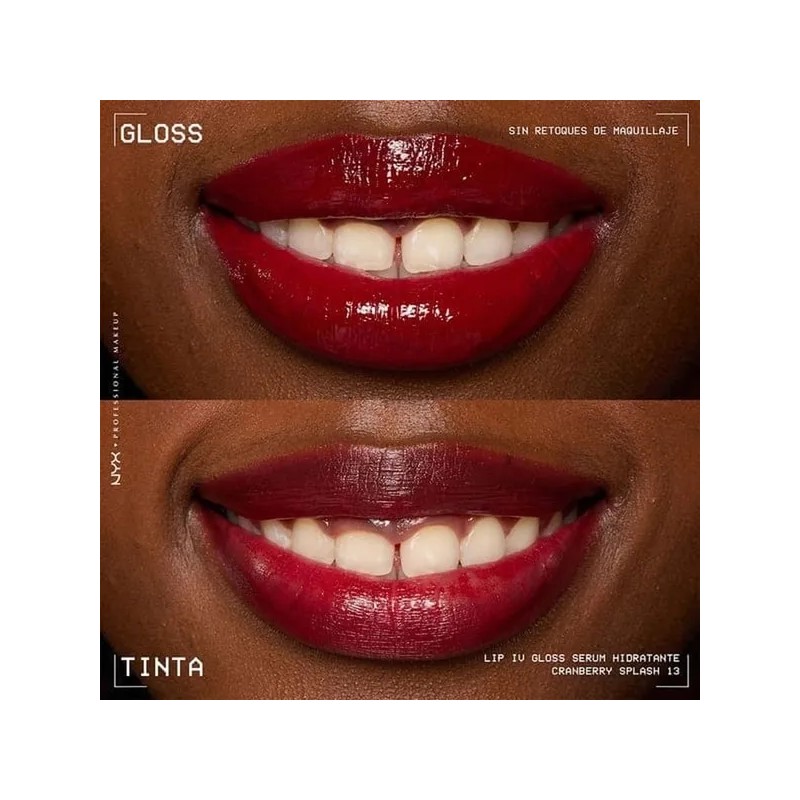 NYX PMU Lip IV, Gloss Serum Hidratante efecto tinta 5