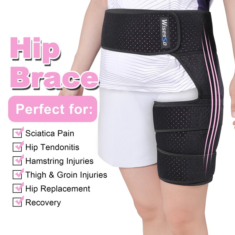Wisesso Hip Brace, Groin Wrap Hip Braces for Sciatica Pain