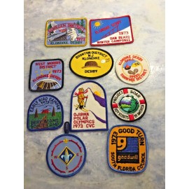 10  Different Vintage BSA Patches Klondike etc