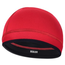 REALON Neoprene Scuba Diving Hood 2mm Thermal Swim Cap for Mens Women Youth Boys Girls, Long Short Hair Warm Clean Breathable Wetsuit Beanie for Swimming Surfing Hunting Skiing Cold Water Aerobics