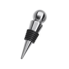 Cilio Bottle Stopper Burgunder Made from Stainless Steel, Silver, 7 x 4.5 x 4.5 cm