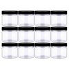 14oz (420ml 12 Pack) Empty Clear Wide Mouth Plastic Jars