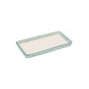 Tranquillo Rectangular Bathroom Tray Hand Printed Ceramic Oriental 23 x
