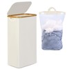 efluky Slim Laundry Basket with Lid, Narrow Laundry Hamper with