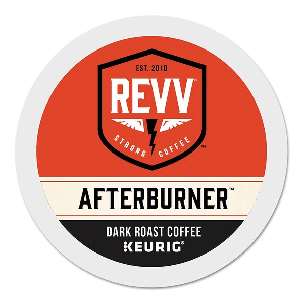 REVV Afterburner, Single-Serve Keurig K-Cup Pods, Dark Roast Coffee, 96 Count