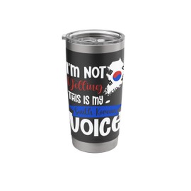 South Korea Korean Flag Stainless Steel Insulated Tumbler