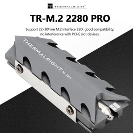 Thermalright M.2 2280 Pro SSD Heatsink, 8mm Heatpipe, High Performance Double Side Thermal pad