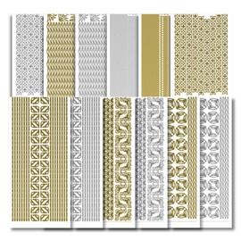 Creative Products Craftstickers Fine Borders-Corners, Stickers, Multi-Colour, 23 x 10 x 1 cm