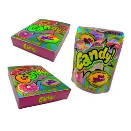 20 Bags and 20 Boxes, 1 Special Cartoon Pattern, Resealable Candy Bags, Gummies Bags, 5 x 4 Inch Storage Baggies, Treat Bags, Cookie Bag (red)