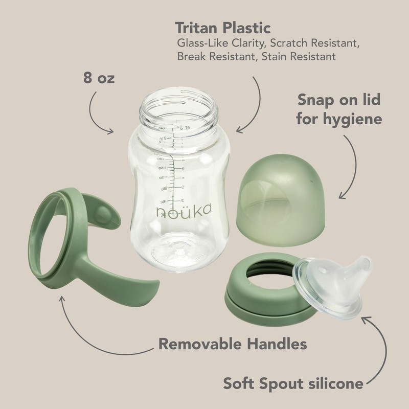 nouka Soft Spout Tritan Sippy Cup | Leak Proof and