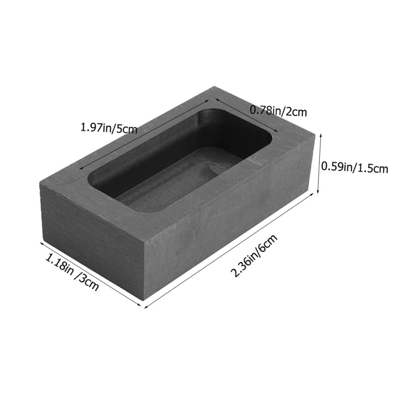 Operitacx Graphite Oil Tank Dice Circle Melting Silver Supply Graphite