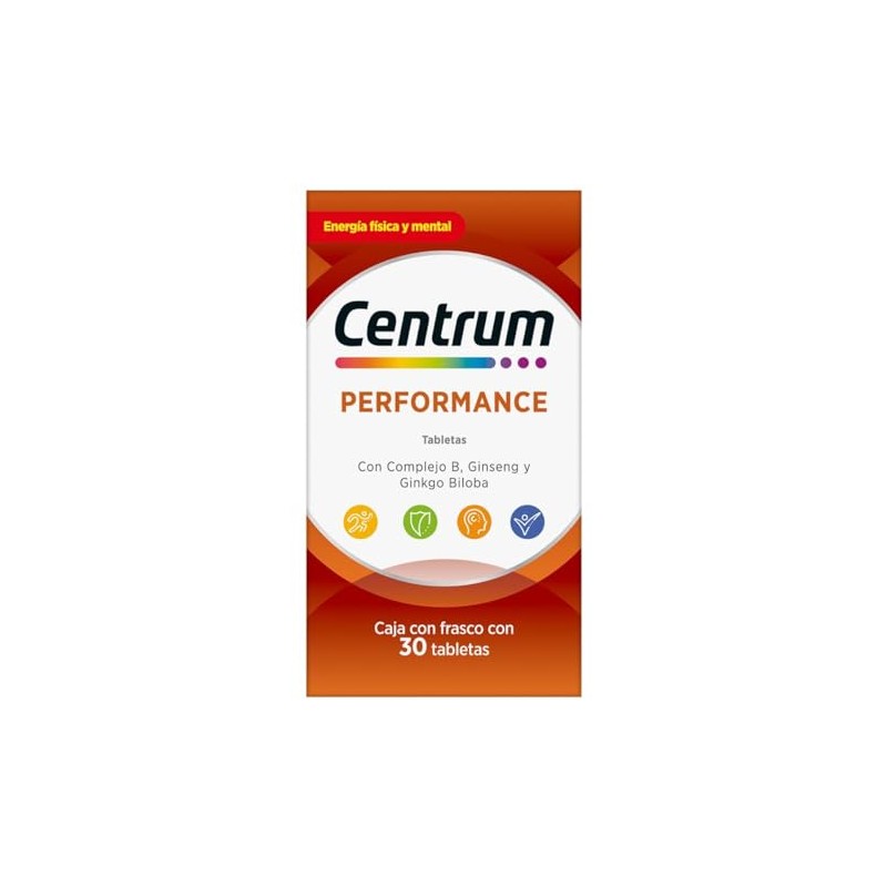 Centrum Multivitamínico Performance Frasco con 30 tabletas