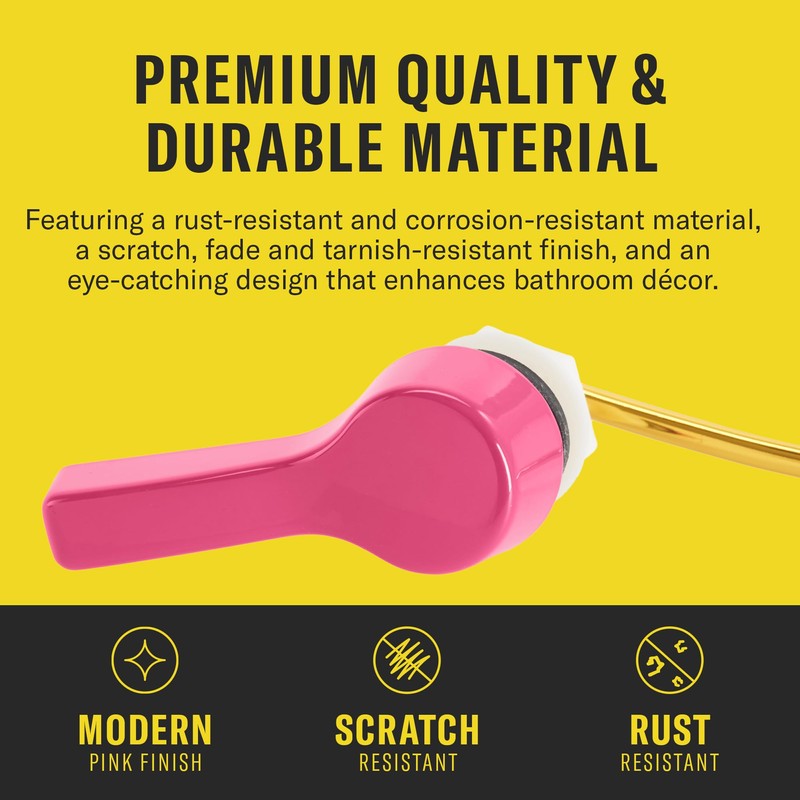 Qualihome Front Mount Toilet Handle, Universal Toilet Flush Handle, Elegant