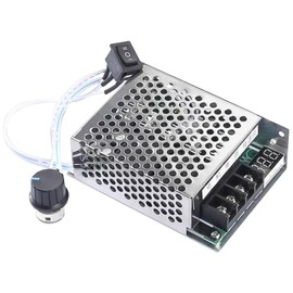 Fasizi 10V-55V 12V 24V 36V 40A DC Motor Speed Controller Forward Reverse Adjustable Knob Switch Plus Control Driver with Digital Display