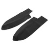 1 Pair Front Door Panel Armrest Cover Microfiber Leather Car