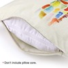 4 Pcs Rainbow Animal Theme Cushion Covers Square Throw Pillow