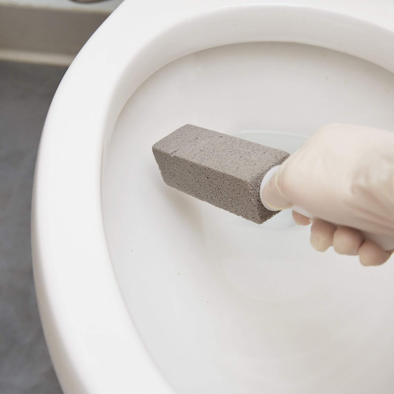 PUMIE Toilet & Tile Pumice Cleaner, Pumice Stick with Handle,