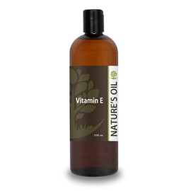 Nature's Oil Vitamin E Oil (DL-Alpha Tocopheryl) Naturally Refined, 15 fl oz, Ideal for Moisturizing Skin, Hair, and DIY Beauty