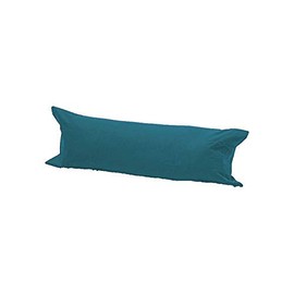Large Size BOLSTER PILLOW CASES Only For Multiple Uses - 4 Sizes & 20 Colors Choice - Pregnancy Pillow case/Nursing Pillow/Maternity Pillow (Teal - DOUBLE 4.6 Feet 54")