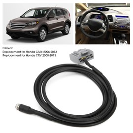AUX Audio Adapter Cable Car AUX Input Female Adapter Socket Cable Radio Stereo AUX Music Interface 3.5mm Jack Replacement for Honda Civic/CRV