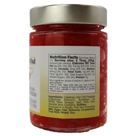 L'Oro Del Sud Calabrian Chili Pepper Paste, Mild Spice, No Seeds, Certified, Peppers are Grown in Calabria, Calabiran Chili Pate, Mild Chilies, Peperoncini Calabrese, Product of Italy, 10.9 oz