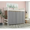 Teanea Solid Bottom Bunk Bed Blackout Curtains Privacy Cloth Single