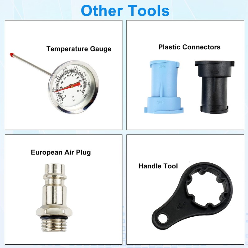 JoyFans Coolant Pressure Tester Kit, Cooling System Coolant Vacuum Refill