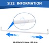 Threehoney Expandable Closet Rod for Wire Shelf Hanging Clothes Adjustable