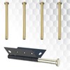 4PCS 3.5 inch Door Hinge Pins Stainless Steel Interior Wood