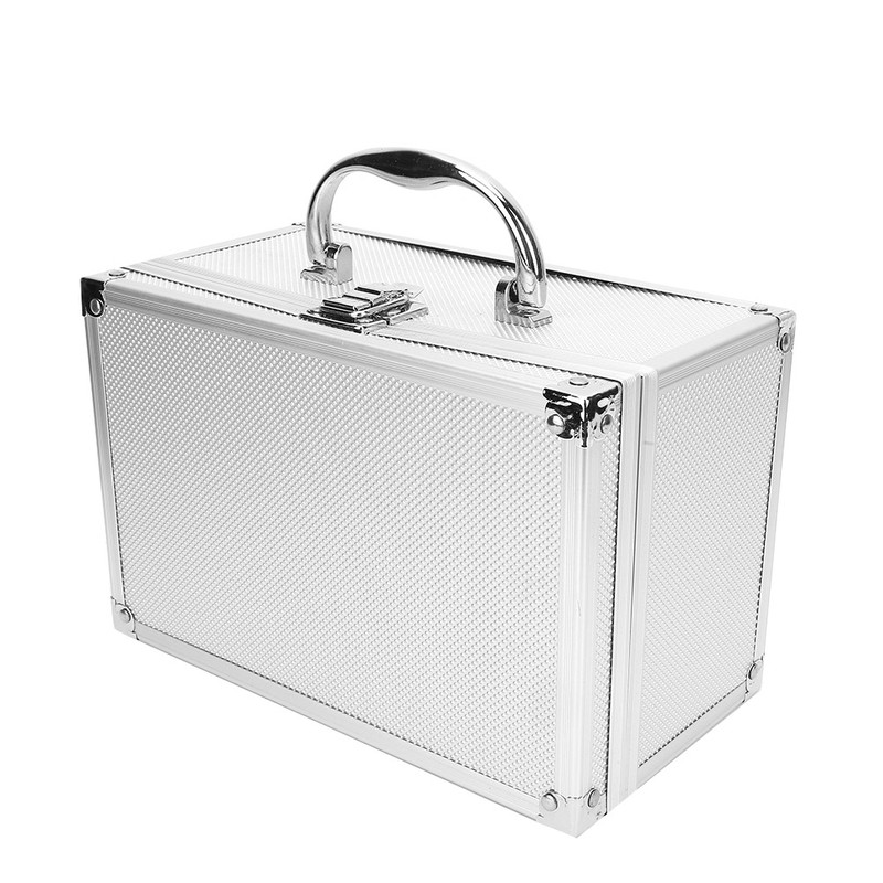 230*150*125mm Aluminum Alloy Toolbox Portable Display Case Instrumentation Box