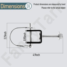 SP-402 Replacement Bolt On Bracket for Attwood Transom Savers, SP402 Replacement Bracket for Transom (Saver-Short, Bolt-On, U-Bracket 1-1/16"H X 1-9/16"W)