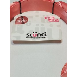 scünci Scunci Real Style Trend Alert! Braided Satin Headband - Dark Pink Color