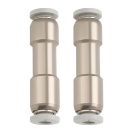 EMSea 2PCS Pneumatic One-Way Check Valve Inner Diameter 4mm 9.9x39.2mm Nickel-Plated Brass Compressed Air Connector for Vacuum Air Compressor Pump