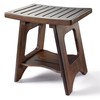 HOLANA 18" Acacia Wood Shower Bench Seat – Waterproof Shower