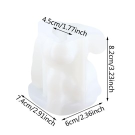 GLITZXFH Squirrel Candle Mold Squirrel Candle Resin Casting Silicone Molds for Candles Making Aromatherapy Candles Wax Polymer Clay Home Decoration