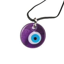 Pingyongchang 1-4Pcs Evil Eye Y Style Necklaces Blue Turkish Glass Leather Rope Alloy Beads Chain Evil Eye Necklace Nazar Amulet Lucky Protection Chockers Third Eye Chocker for Women Men, Metal, glass