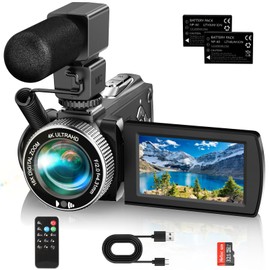 YOTOMIGUO 4K Video Camera, 48MP Vlogging Camera Camcorder, 3.0" HD Touch Screen, 18X Digital Zoom for YouTube Recorder, Traveler, Video Bloggers, Content Creators